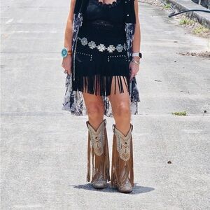 BEAST FASHION Tan and Brown Heeled Boots